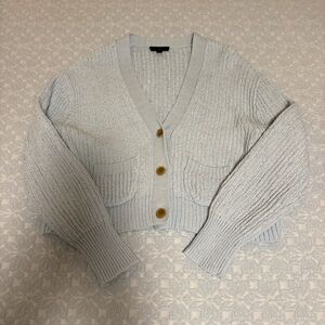 J. Crew Light Blue Cardigan with Button Accents